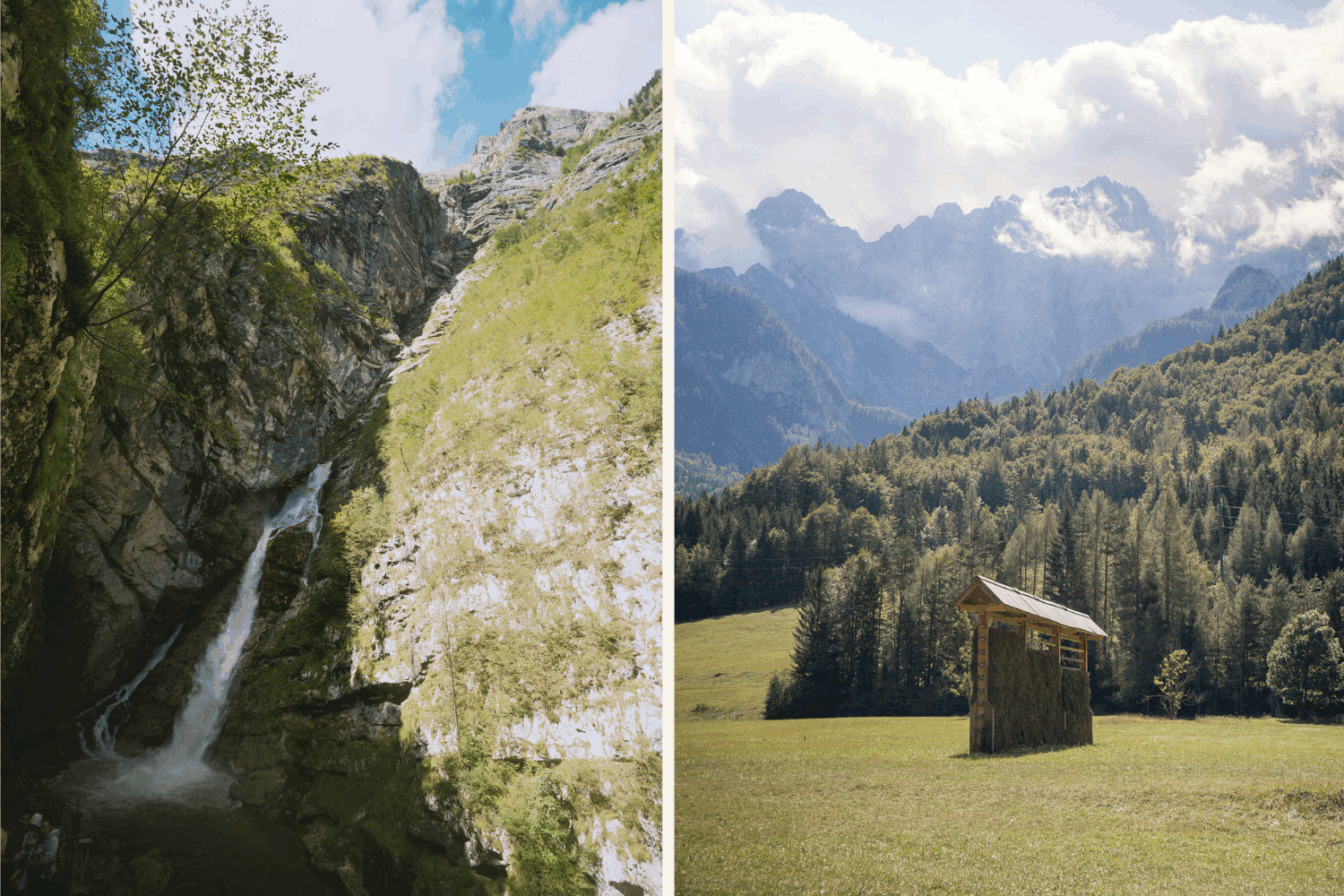 Der Savica Wasserfall im Triglav-Nationalpark.