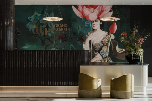 Die Rezeption des Grand Elisabeth Hotels in Bad Ischl.