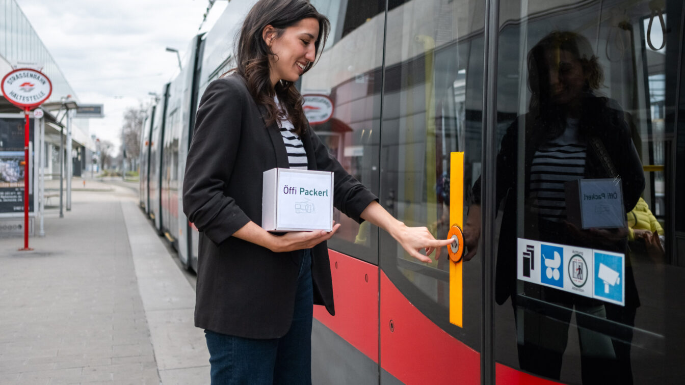 Die Öffi Packerl Station Donauspital