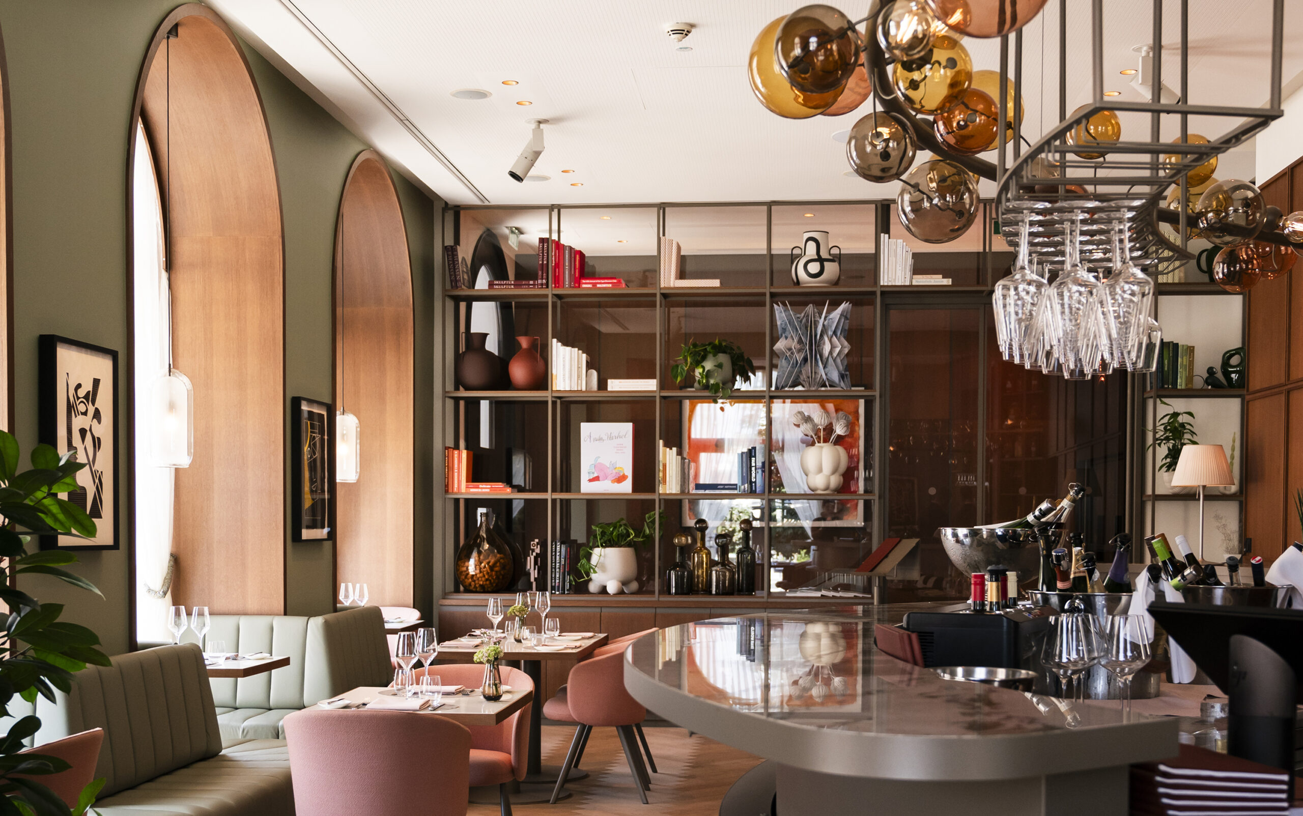 Blick in die Veranda Brasserie & Bar im Hotel Sans Souci