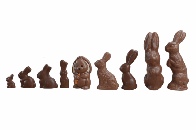 alle getesteten Hasen des 1000things Schokohasen-Tastings 2025