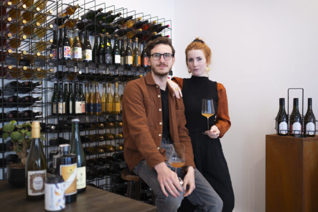 Die Gründer*innen von kein & low in Wien: Lucas Matthies und Friederike Duhme.