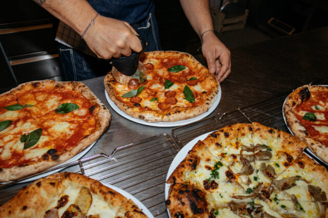 Pizzaauswahl bei Pizza Ribelle Wien