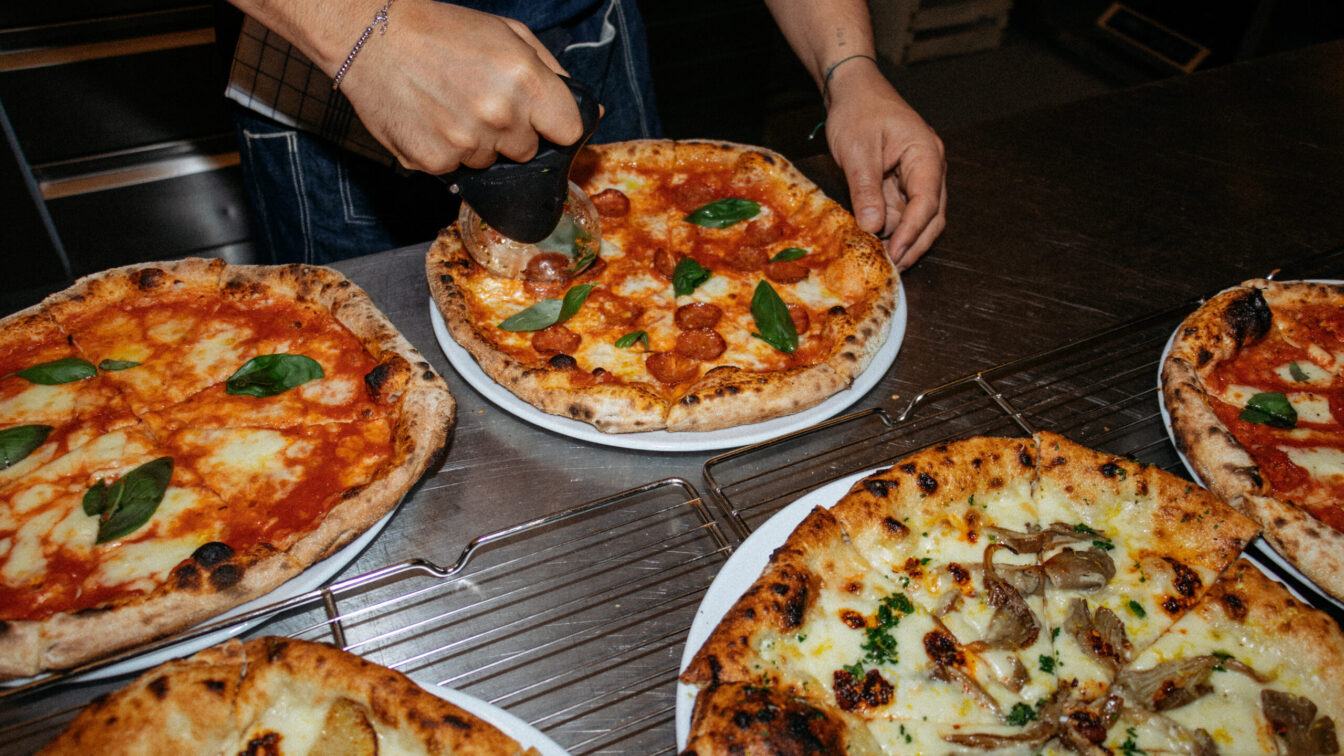 Pizzaauswahl bei Pizza Ribelle Wien