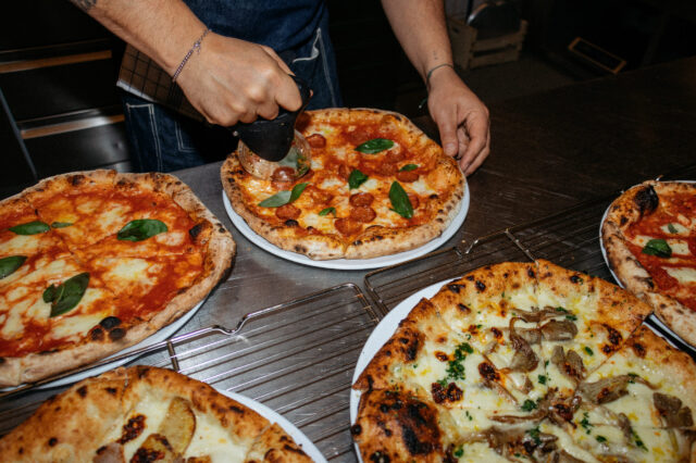 Pizzaauswahl bei Pizza Ribelle Wien