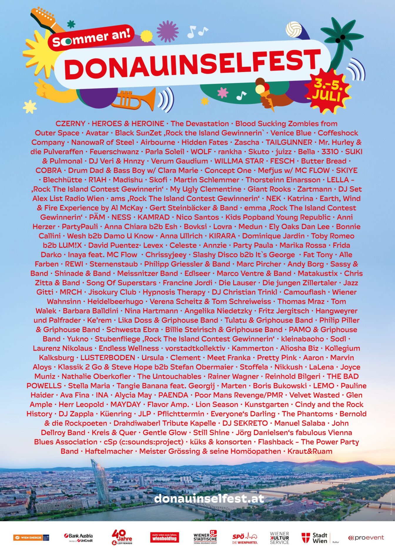 Donauinselfest 2026 Line-up