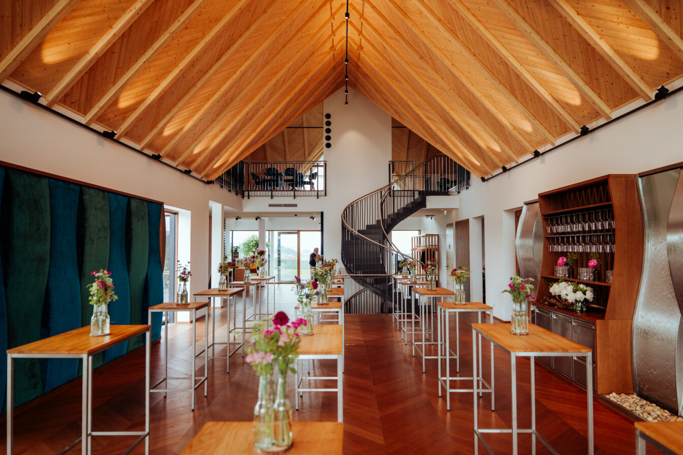 Interior Design im neuen Weingut Domaine 1196 in Gamlitz in der Südsteiermark