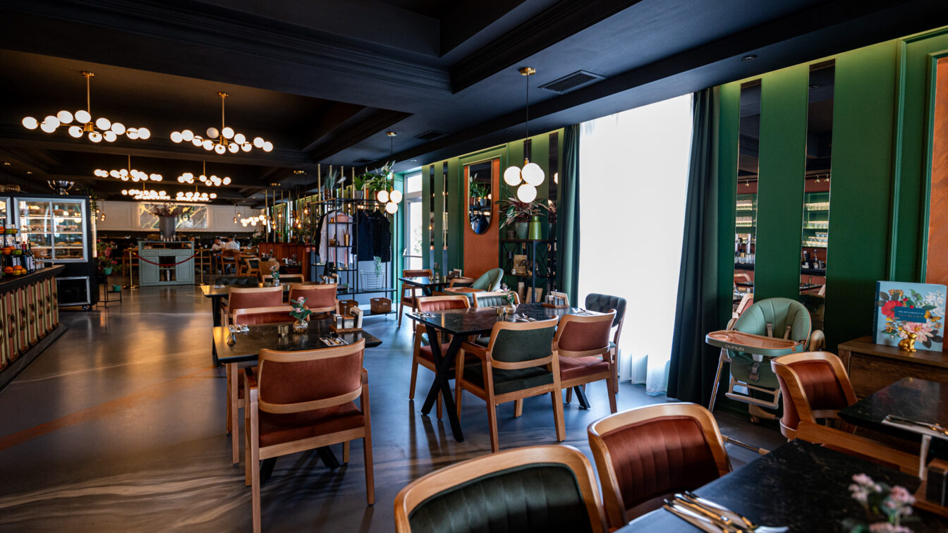 Blick in das neue Restaurant Duo in Graz