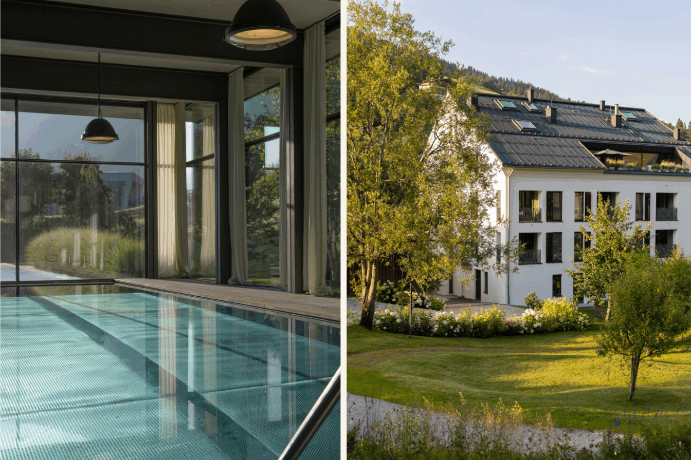 Boutiquehotel Wiesergut in Saalbach Hinterglemm in Salzburg mit Wellnessbereich.