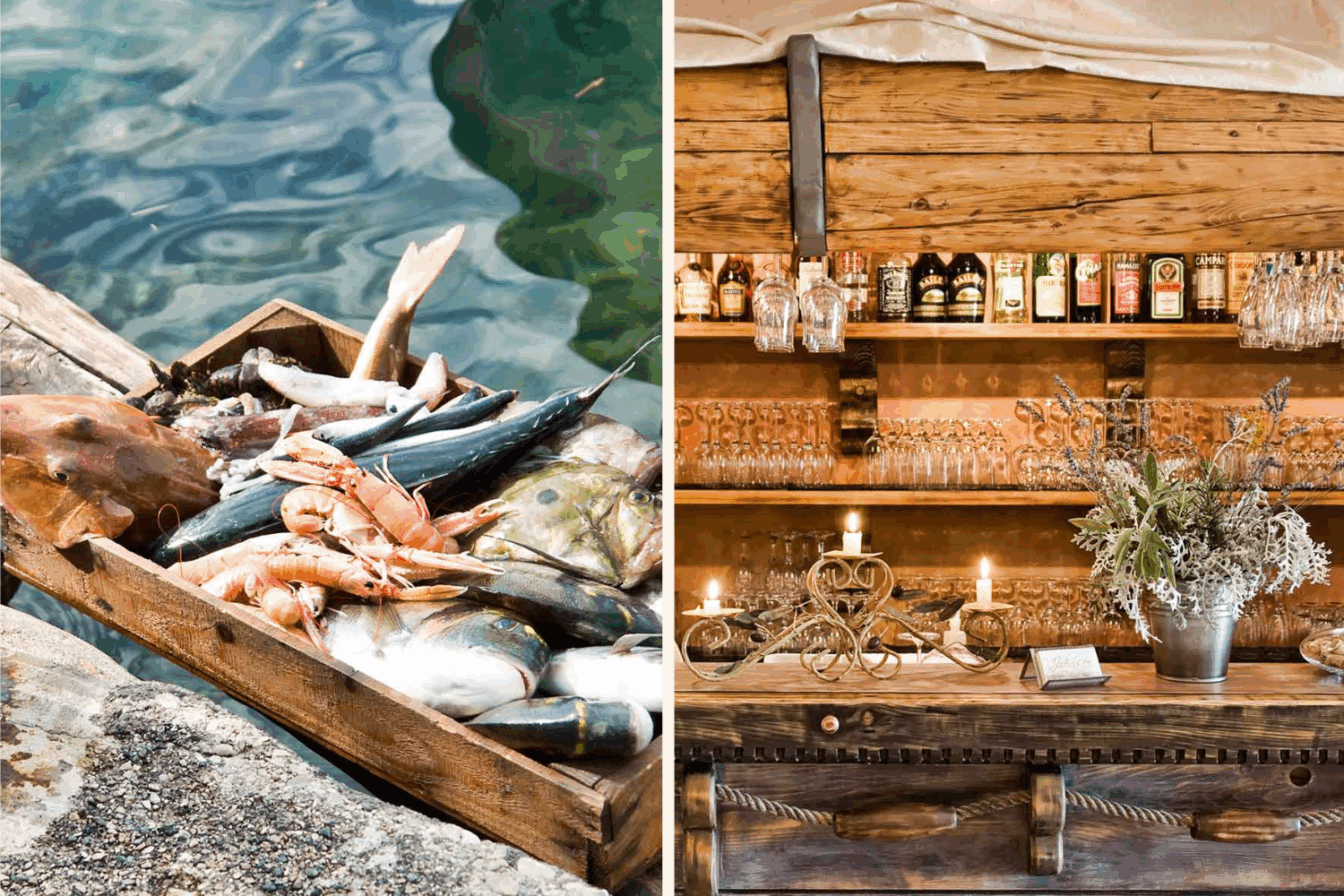 Impressionen vom Fischfang und dem Lokal des Johnson Restoran in Kroatien.