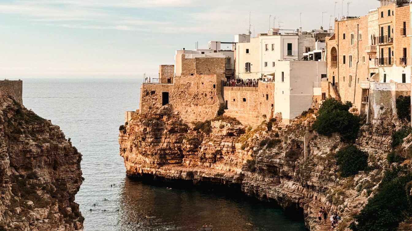 Blick auf Polignano a Mare