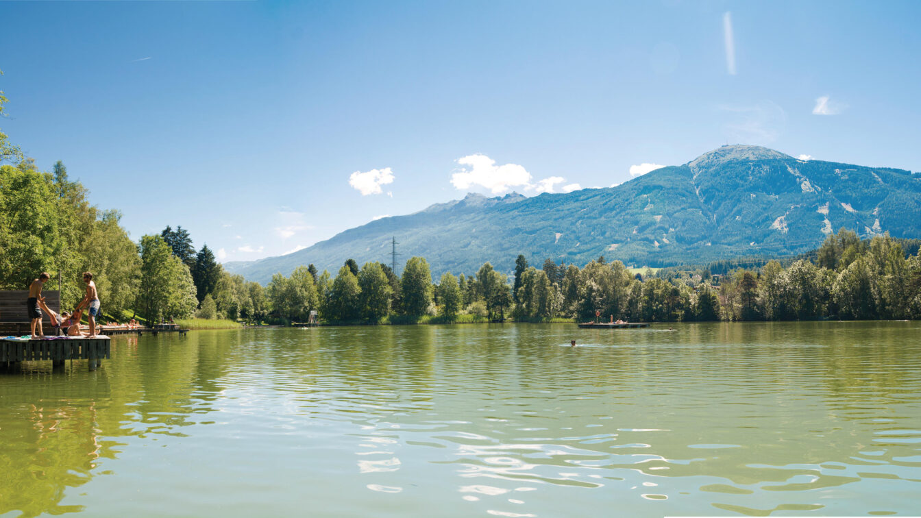 Lanser See Innsbruck mit Steg