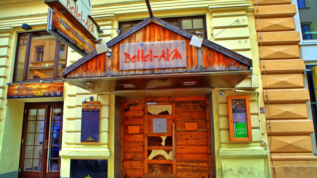Die Bettel-Alm in Wien von außen