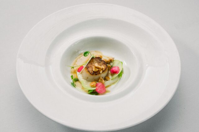 Fine Dining Teller mit Fond und Einlage