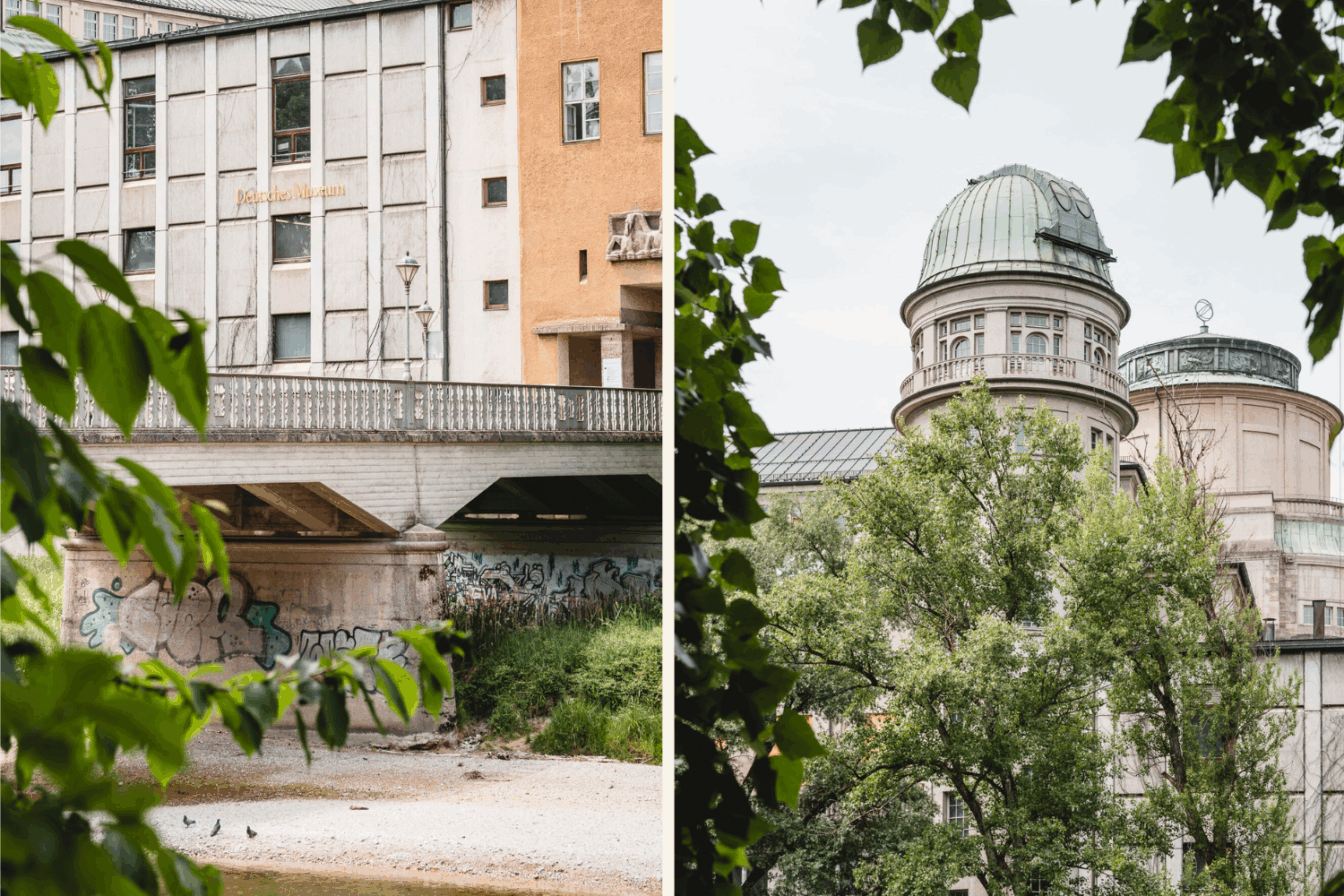 Das Deutsche Museum auf der Museumsinsel in München.