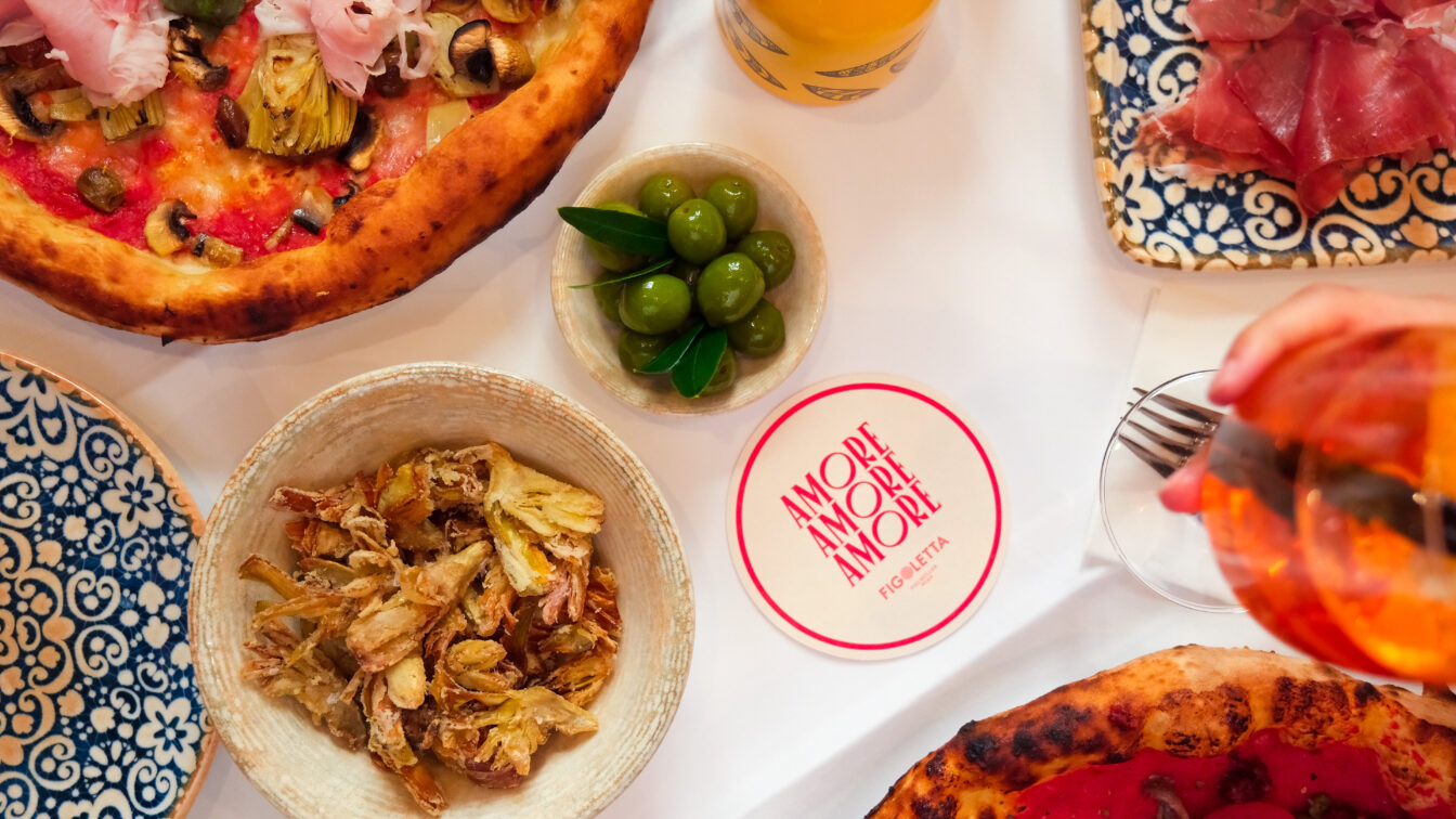 italienische Speisen vom Figlmüller Pop-up-Restaurant Figoletta Wien