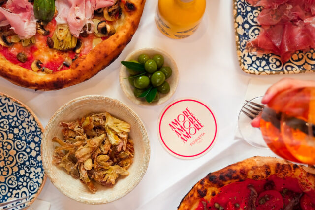 italienische Speisen vom Figlmüller Pop-up-Restaurant Figoletta Wien