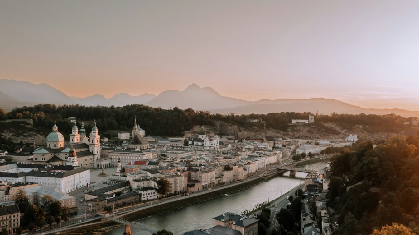 Blick auf Salzburg in Österreich