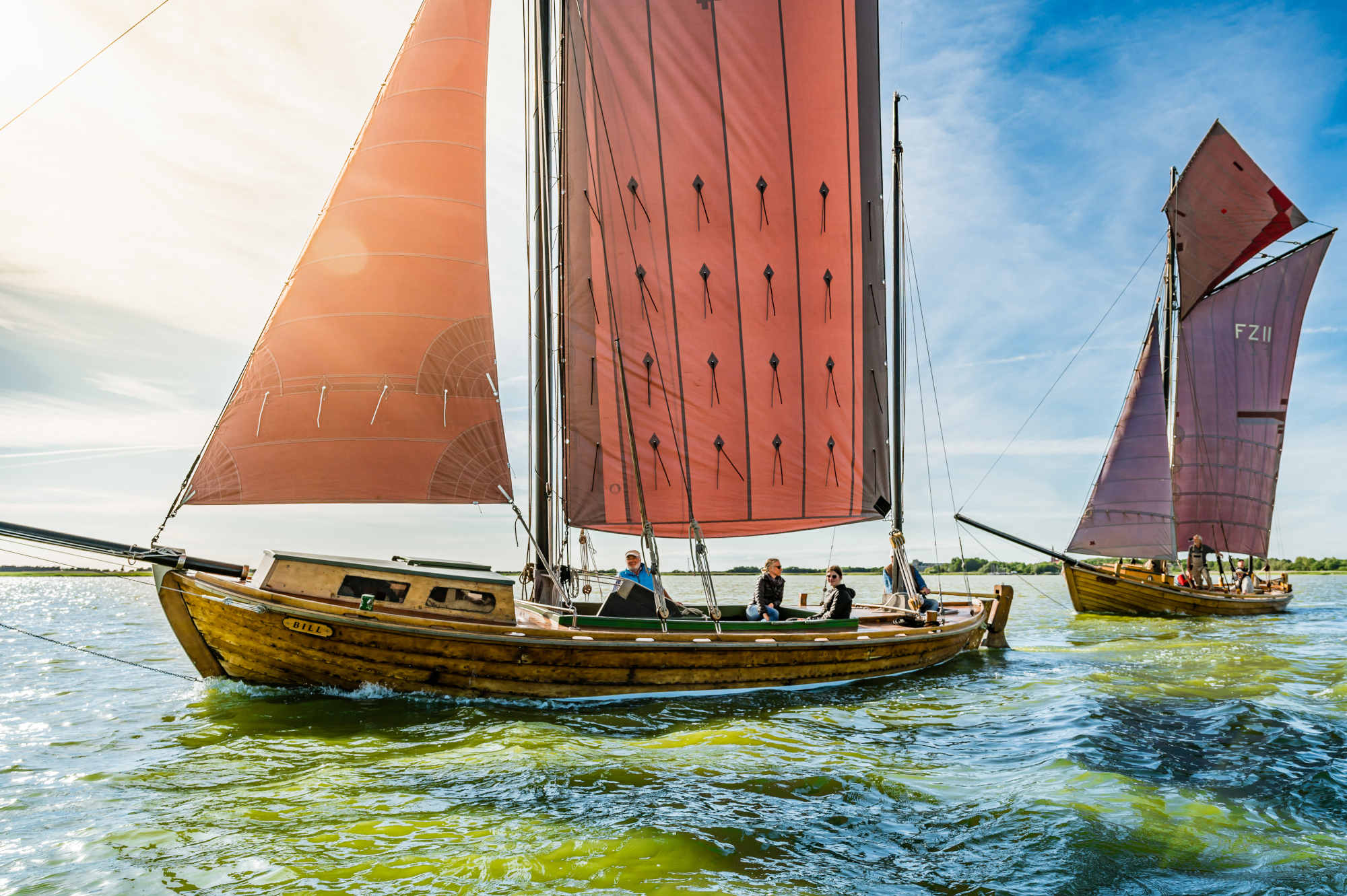 Segeltörn mit dem Zeesenboot.