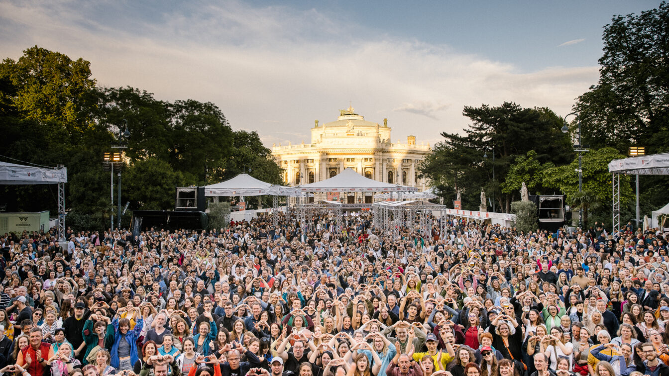 Besucher*innen am #wienliebe-Festival