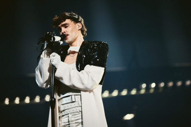 ADONXS rehearsing Kiss Kiss Goodbye for Czechia at St. Jakobshalle