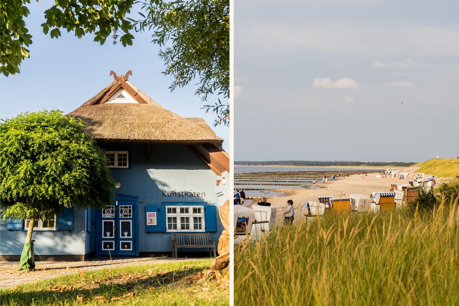 Ahrenshoop Kunstkaten und Strand