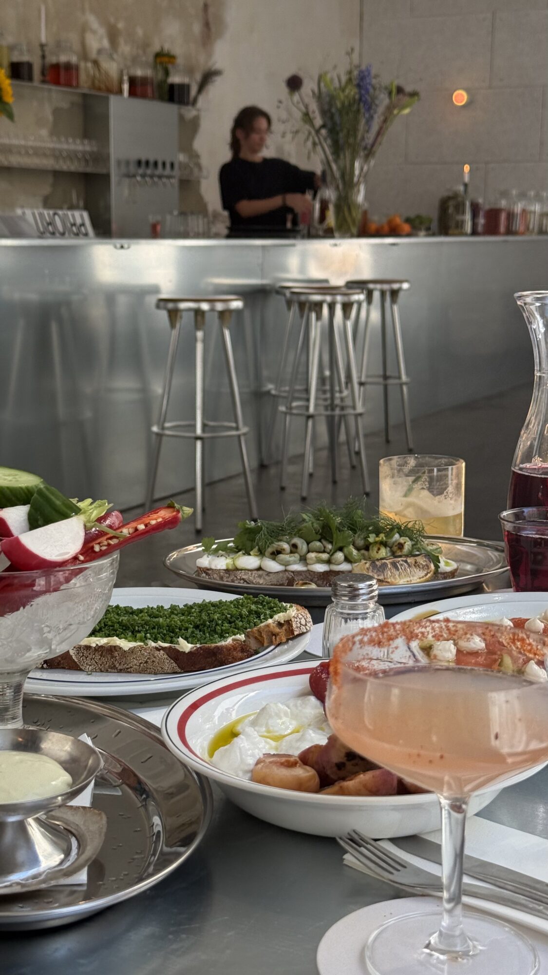 Speisen und Getränke im Bistro Fantasy in Wien