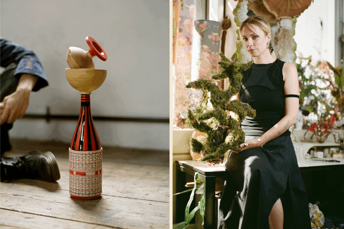 Weinflaschen als Kunstobjekte