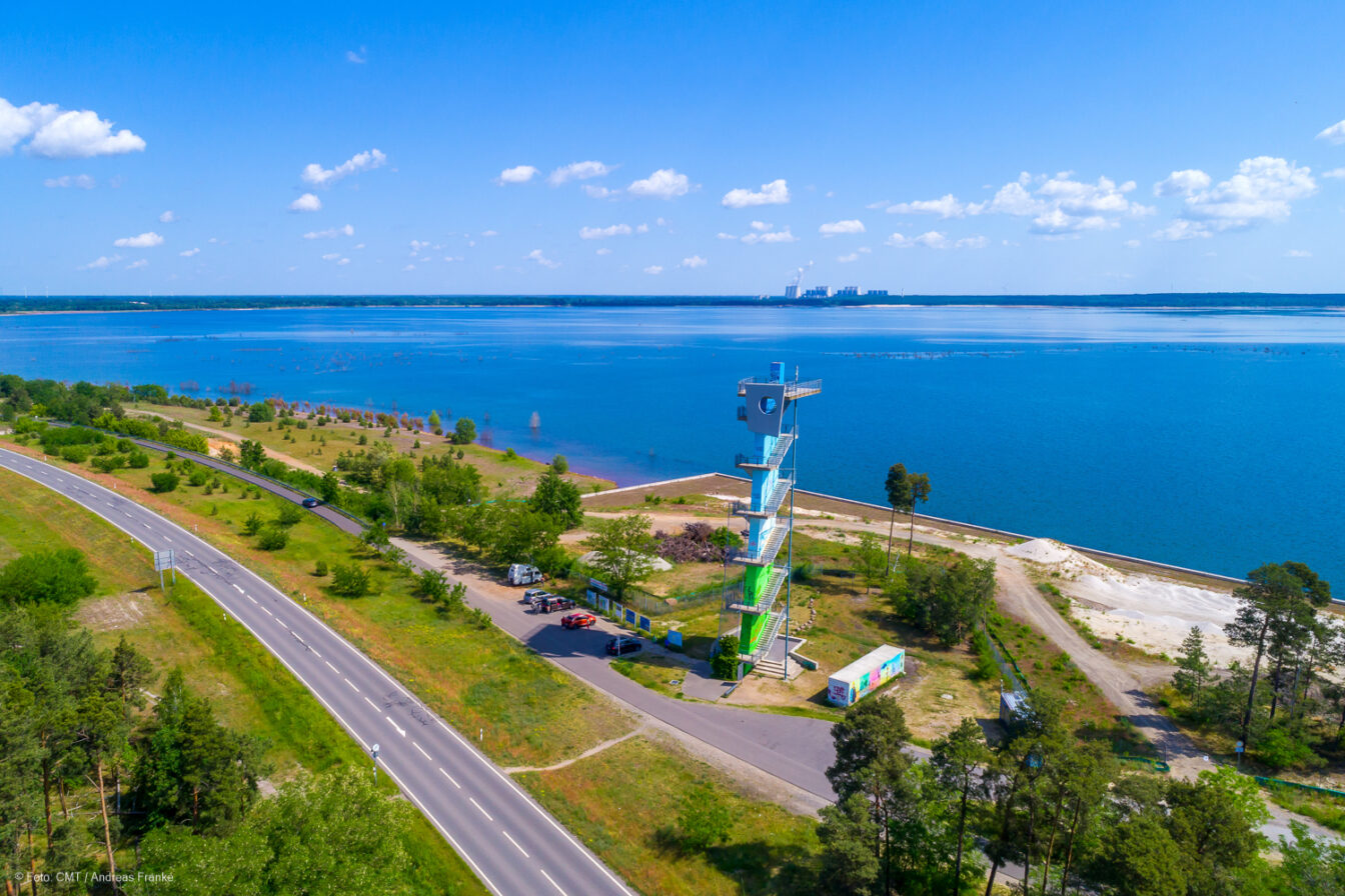 Blick auf die Cottbusser Ostsee