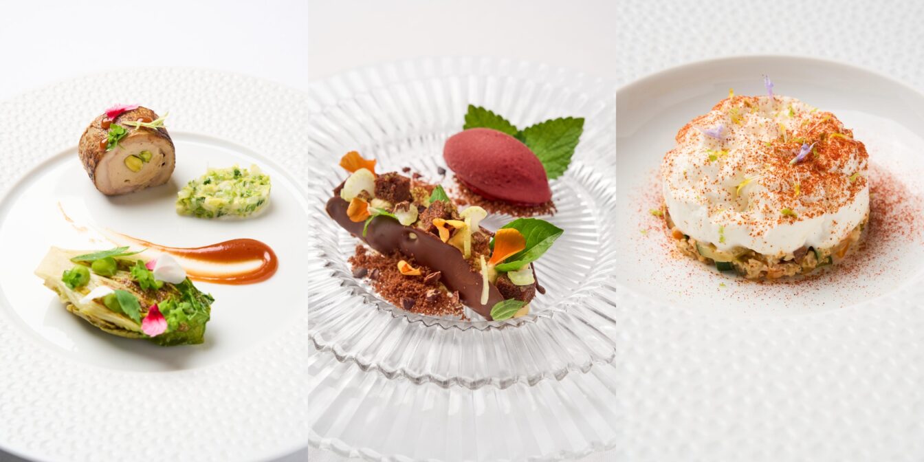 verschiedene Speisen aus dem Restaurant Das Wolf in Langenlebarn