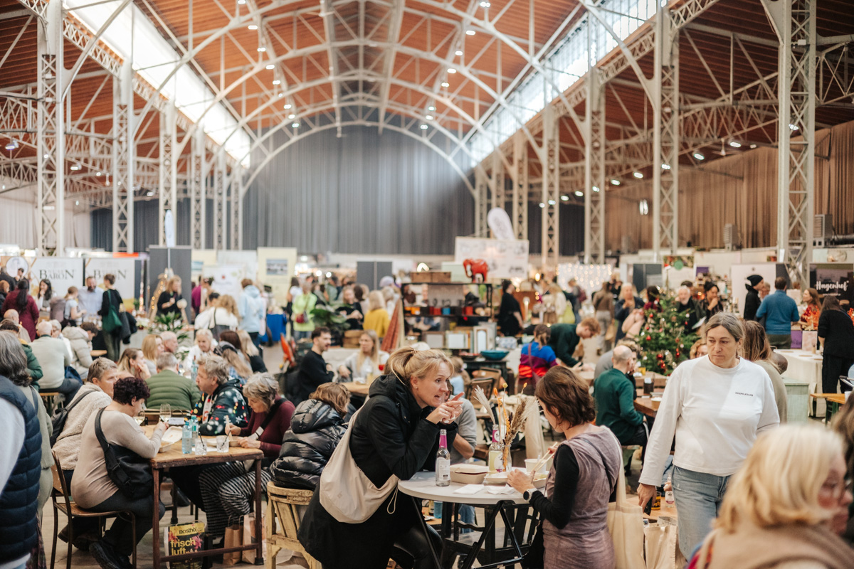 Ansicht vom Edelstoff Designmarkt in der Marx Halle im 3. Bezirk