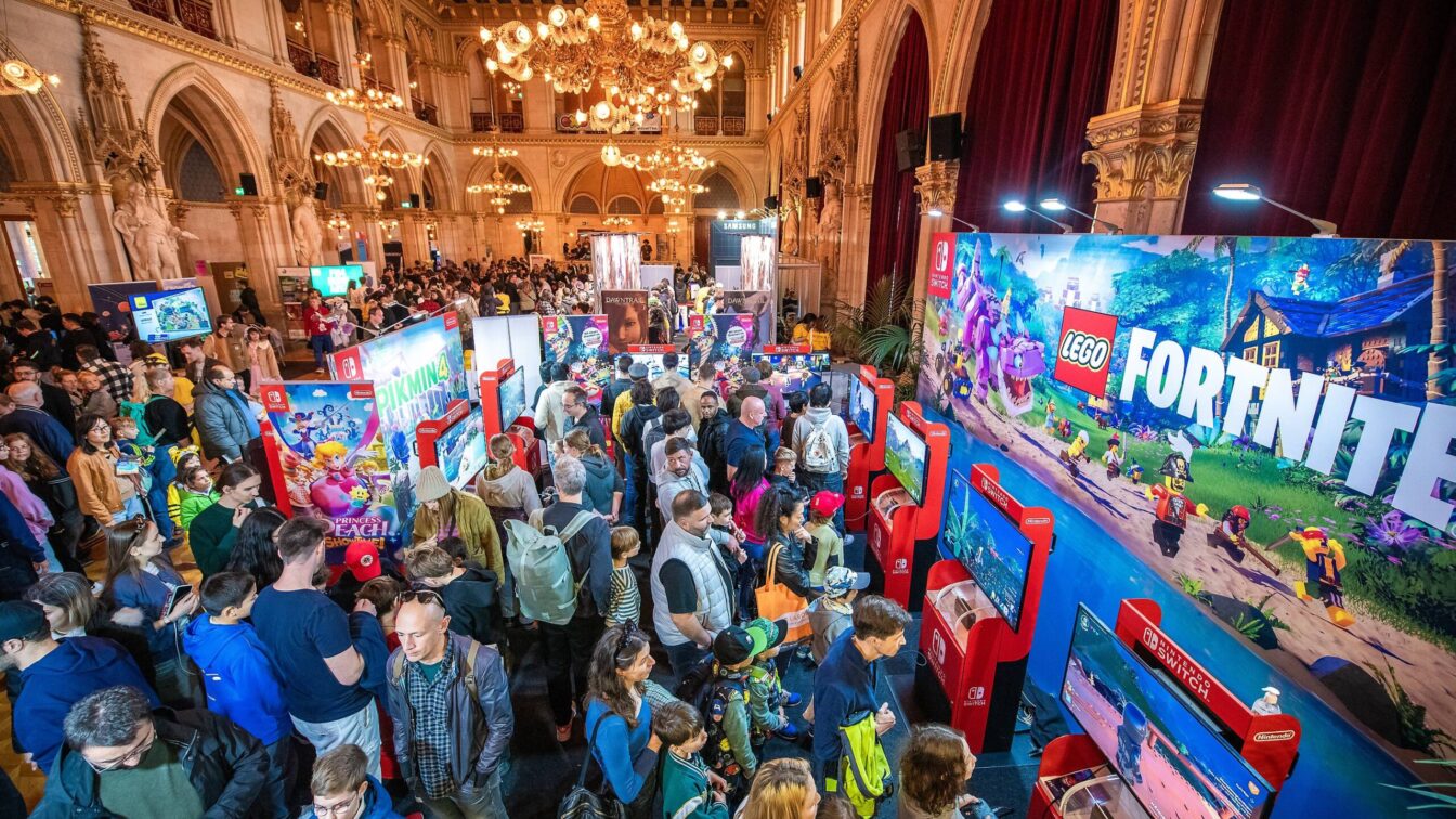 Game City 2025 im Rathaus in Wien: Innenansicht