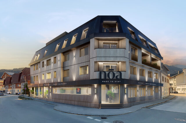 Rendering des neuen Hotels Noa Schladming