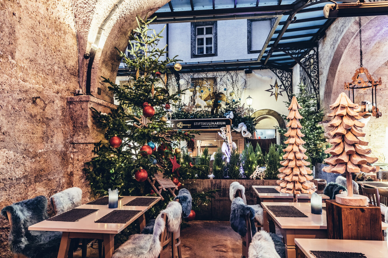 die Winterwunderwelt im St. Peter Stiftskulinarium in Salzburg