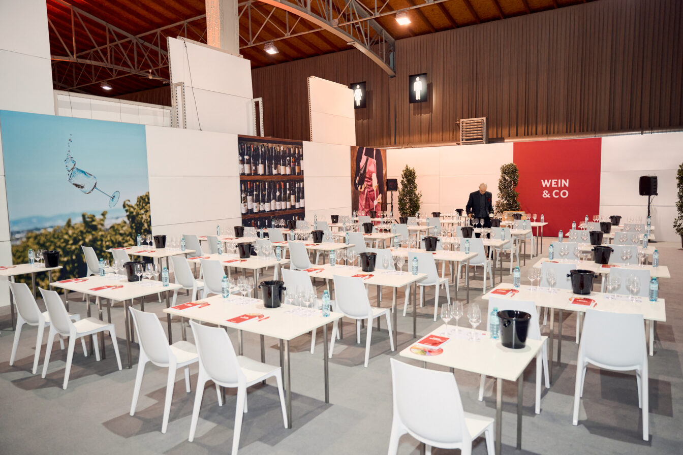 ein Workshop-Raum bei der Weinmesse MondoVino in Wien