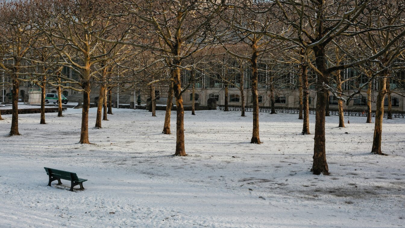 Winter in München im Hofgarten