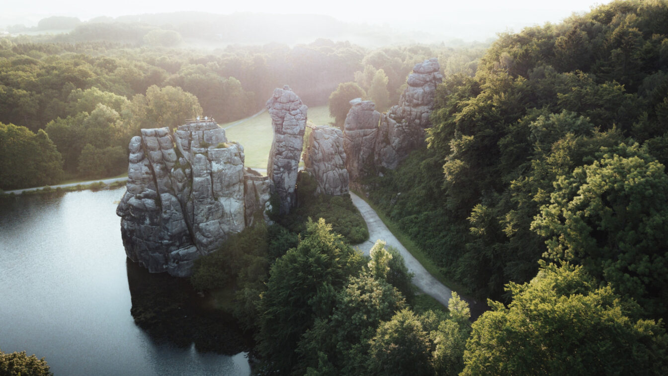 Die Externsteine im Teutoburger Wald
