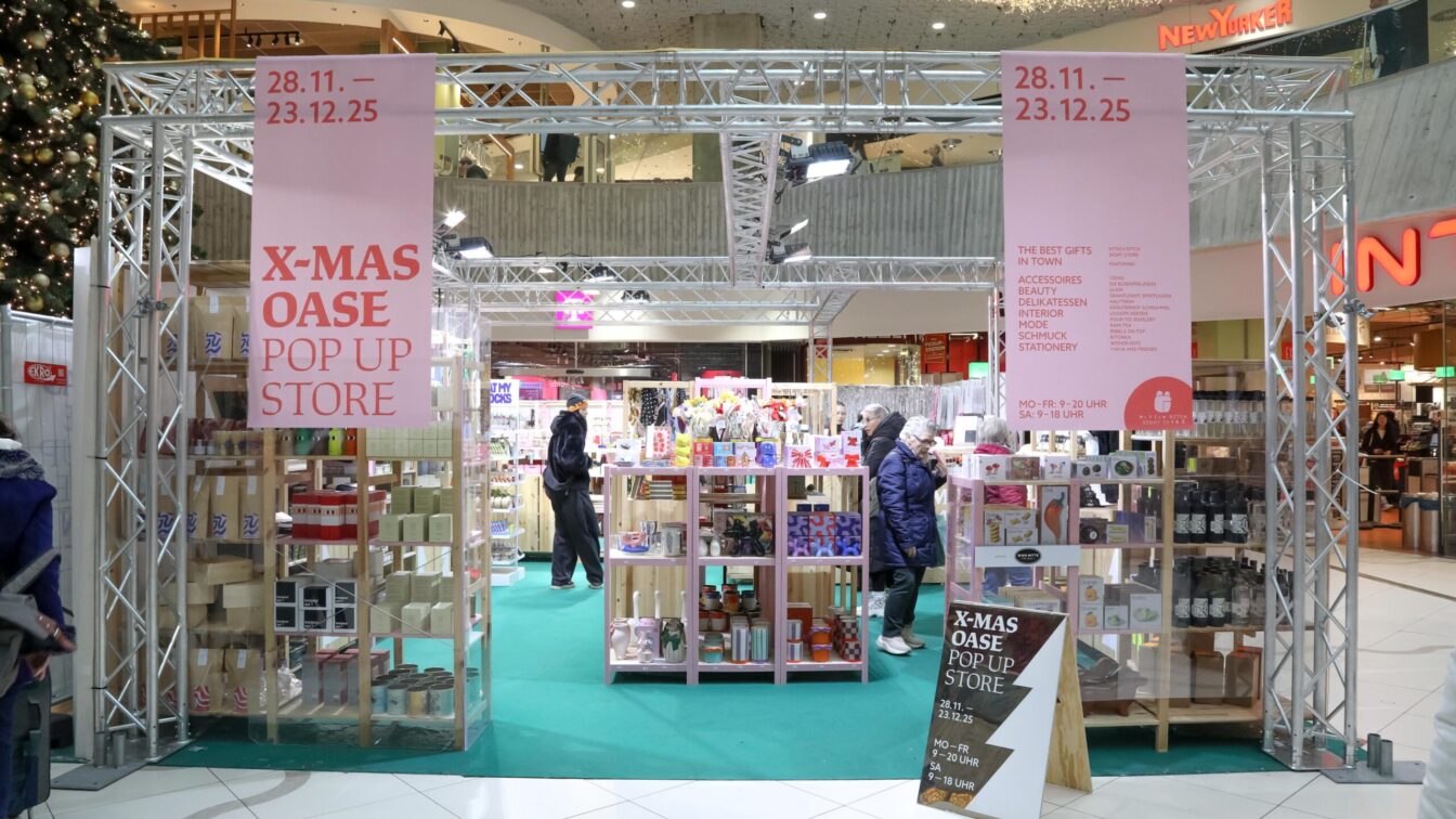 die X-Mas-Oase im Einkaufszentrum Wien Mitte The Mall