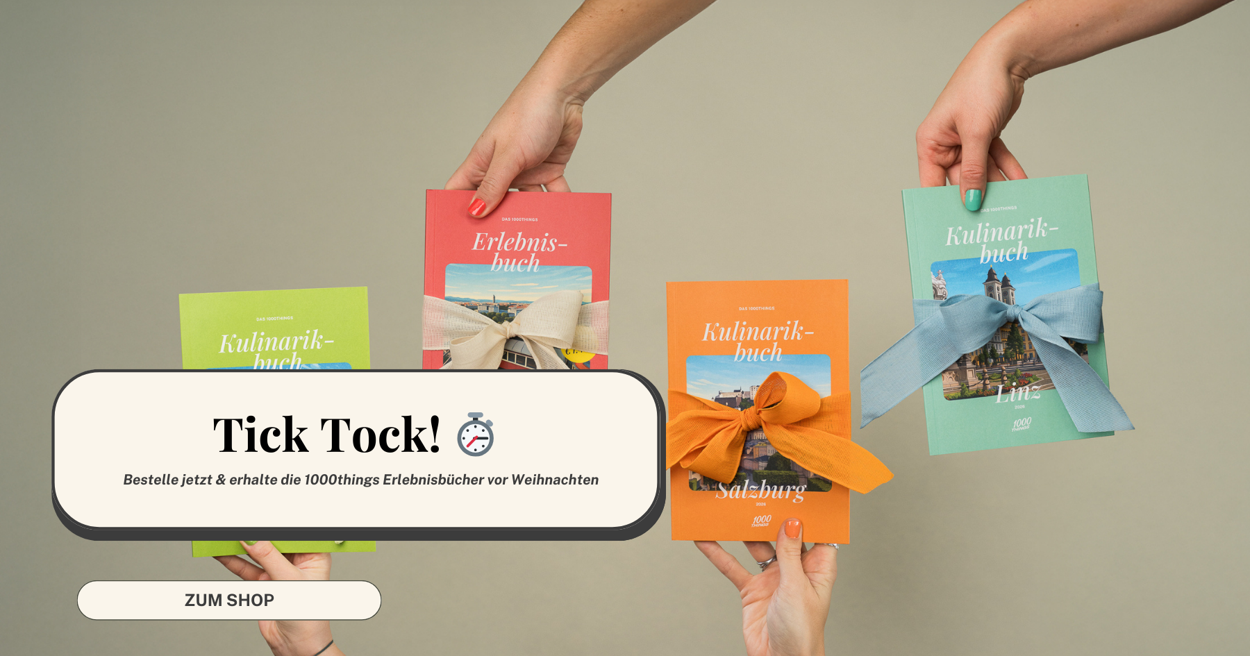 Ein Jahr voller Highlights: die 1000things Erlebnis- & Kulinarikbücher 2026 – Jetzt bestellen