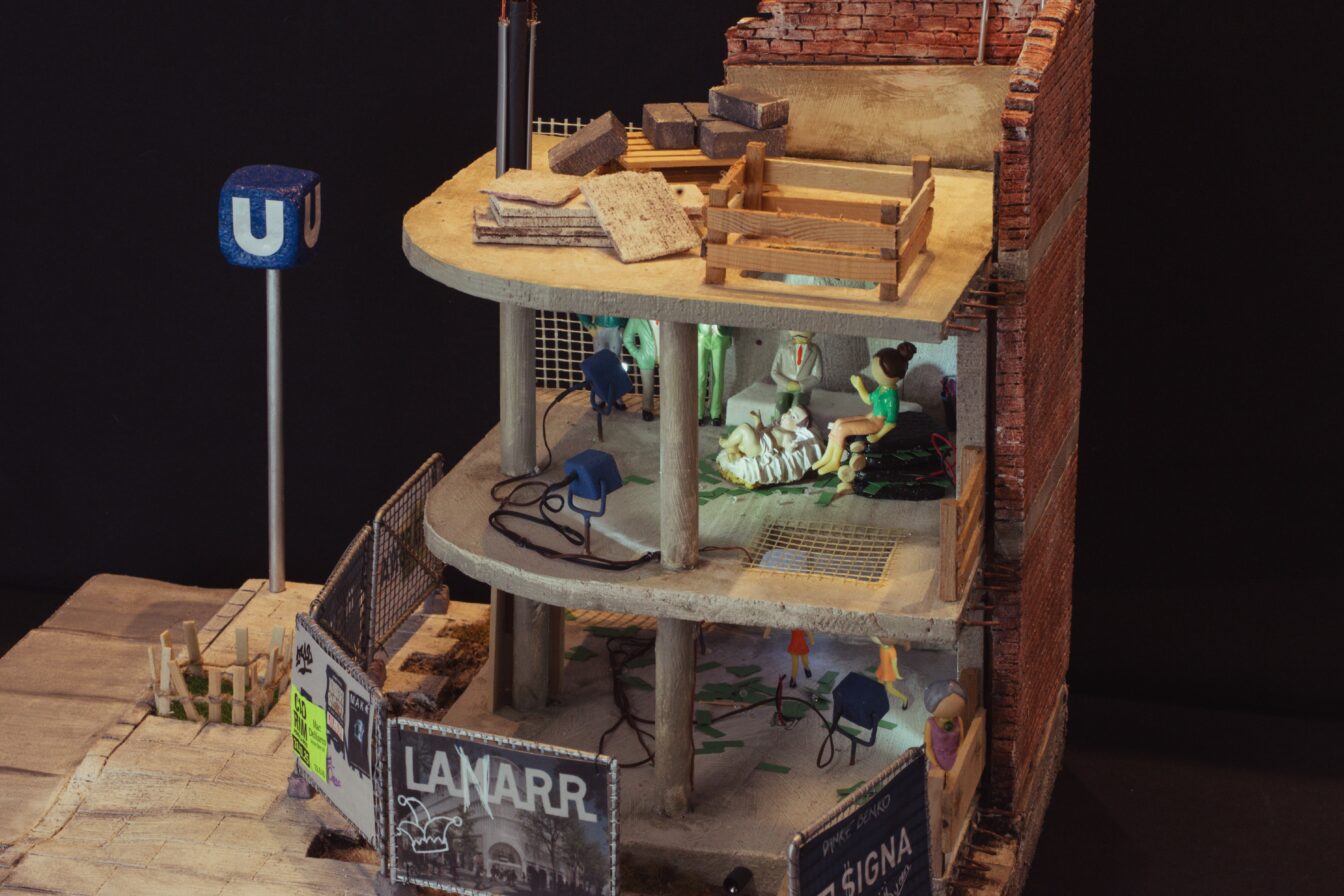 das Wiener Kaufhaus Lamarr als Weihnachtskrippe