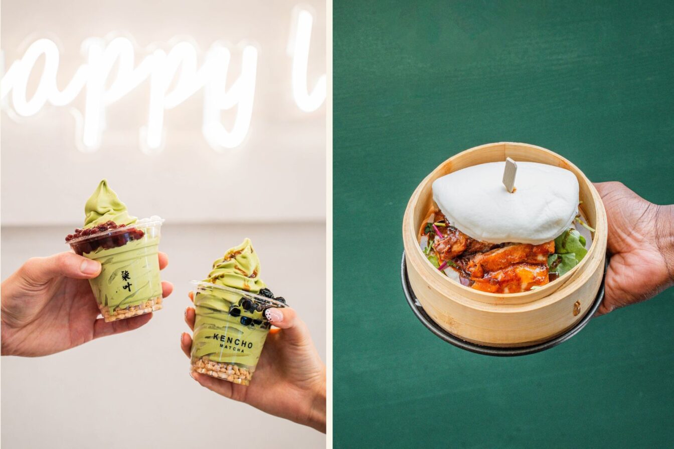 Matcha-Eis und BaoBun von Kencho Matcha in München