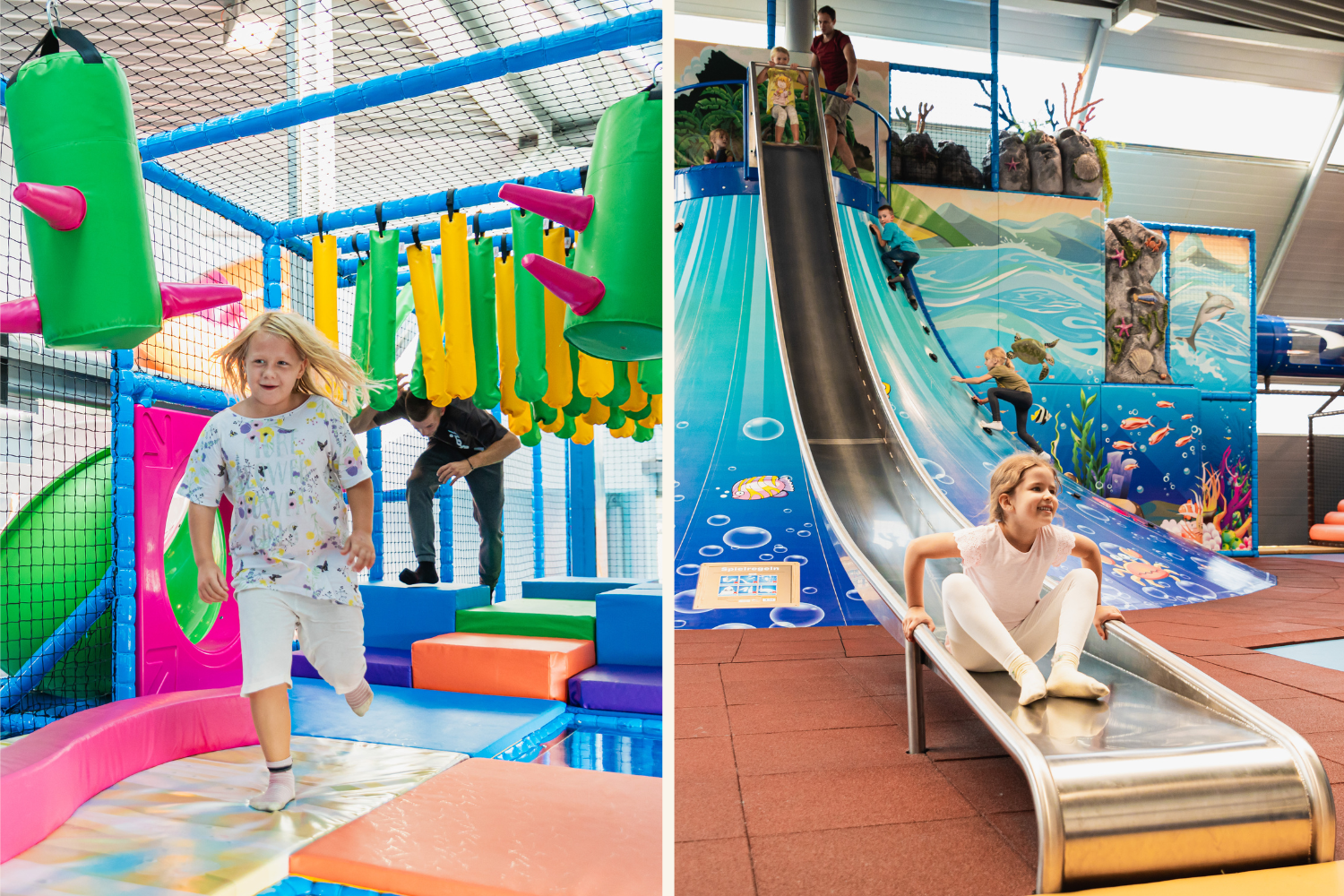 Kinder spielen in der Playworld Wien