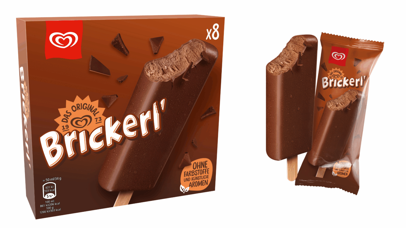 brickerl verpackung eis