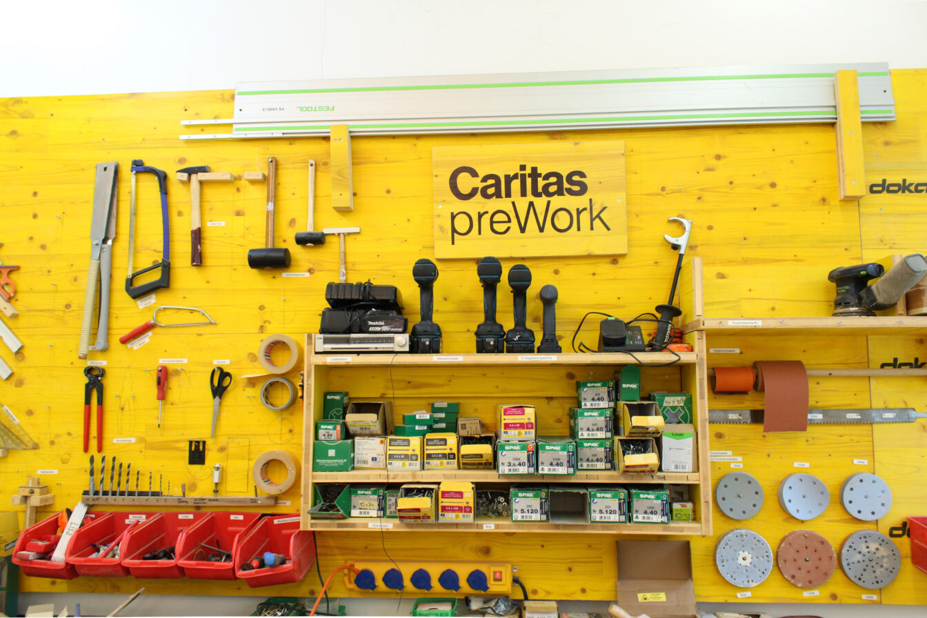 Beschäftigungsprojekt für junge Menschen: Caritas preWork im 10. Bezirk in Wien