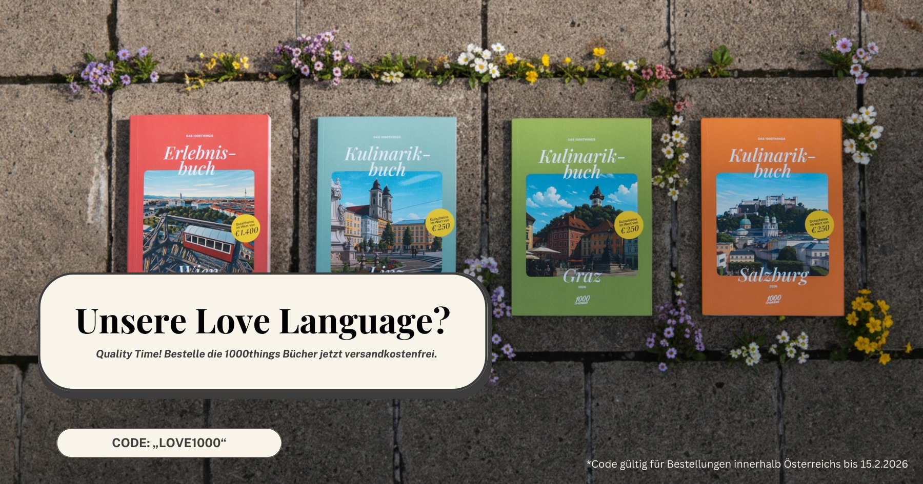 Ein Jahr voller Highlights: die 1000things Erlebnis- & Kulinarikbücher 2026 – Jetzt bestellen