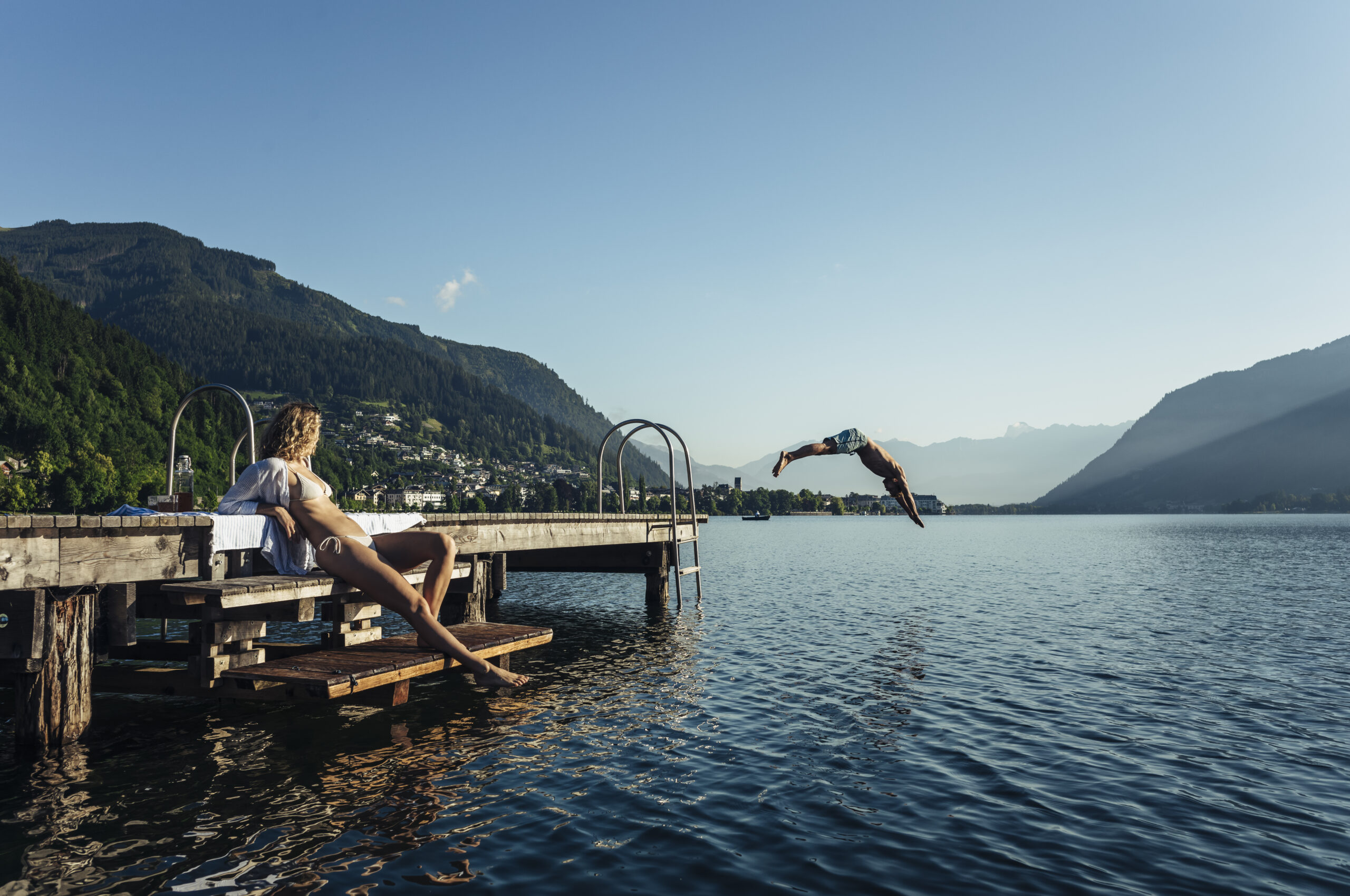 Steg im Strandbad in Zell am See