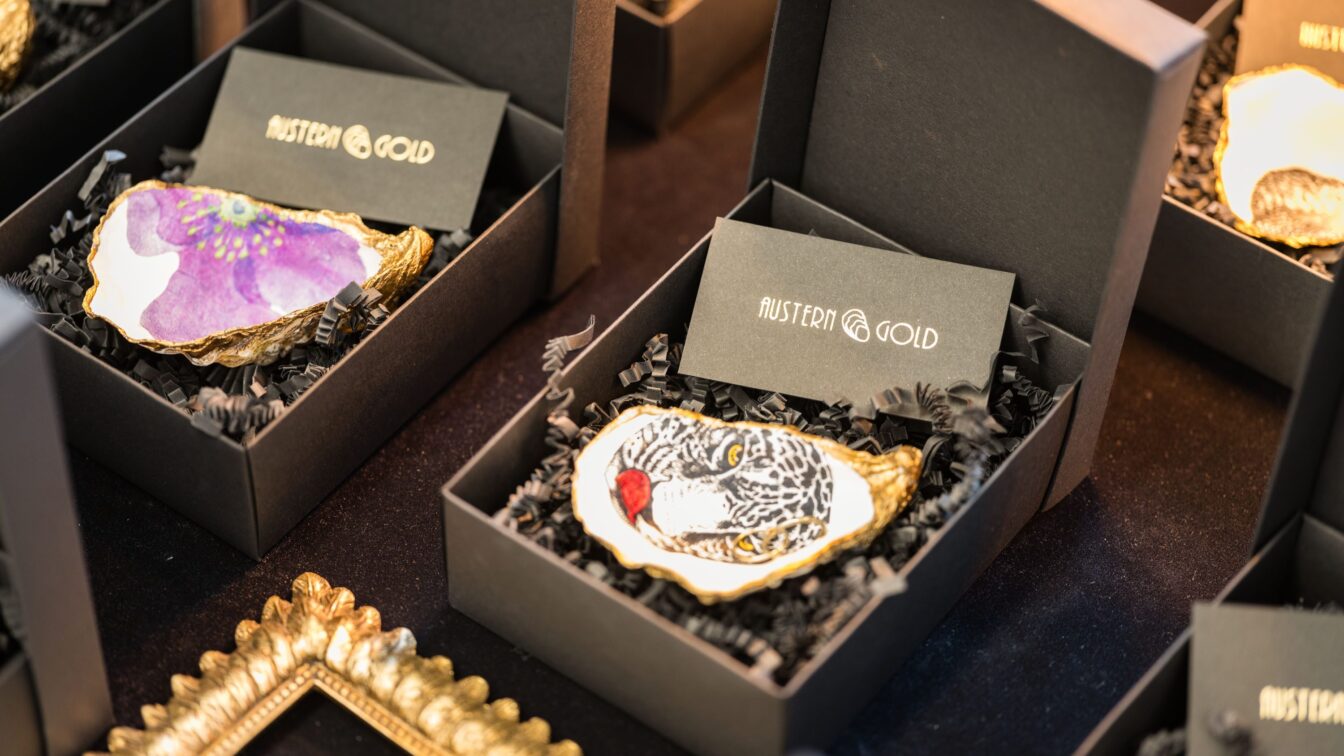 Austerngold beim Designmarkt City Designquartier im Palais Niederösterreich