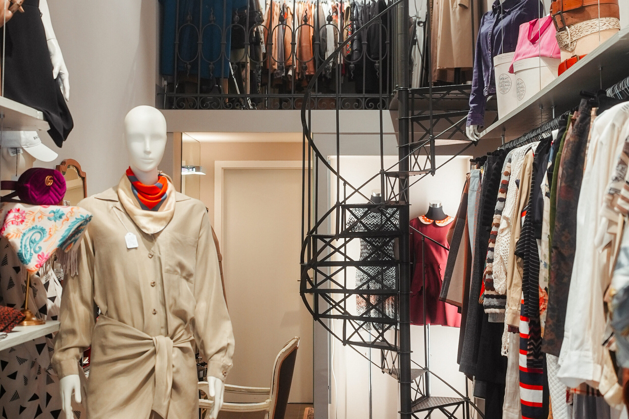 Blick in das Geschäft Designer Secondhand Vienna in Wien
