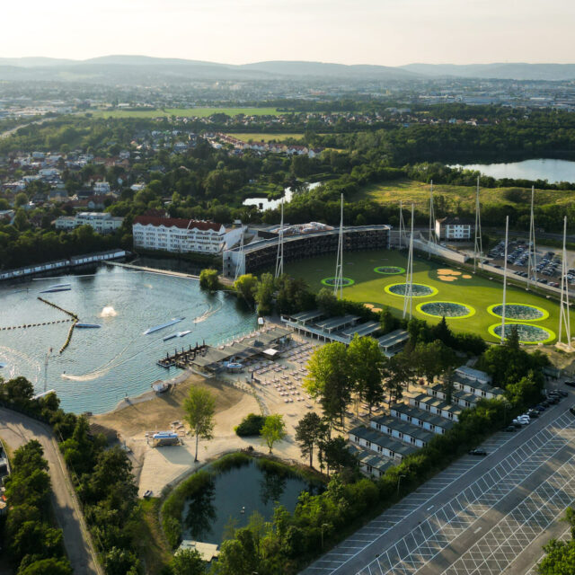 Topgolf Anlage Wien von oben