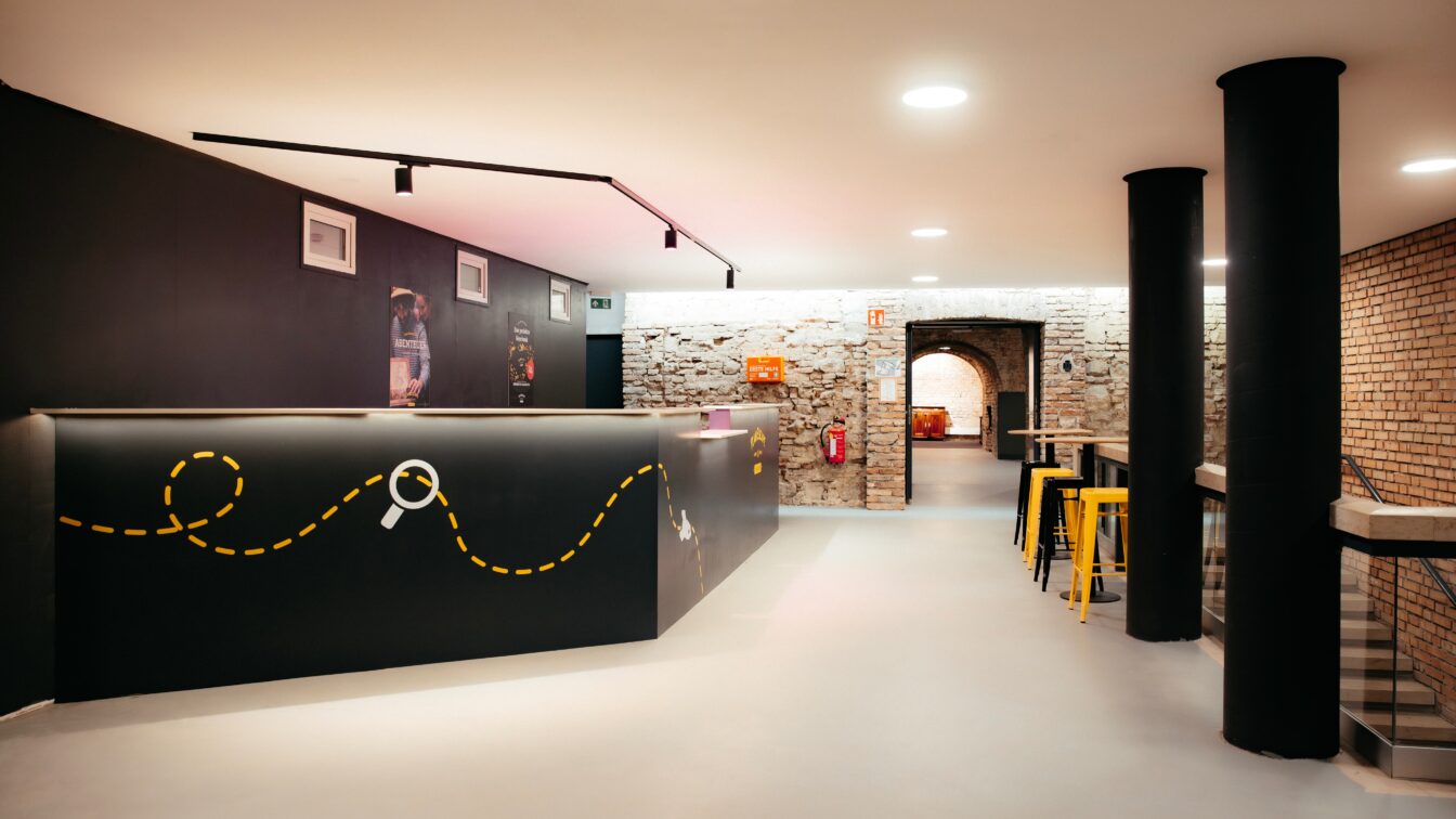 der Eingangsbereich bei Team Escape in Wien